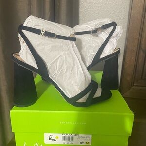 Sam Edelman Black Block Heel Sandals